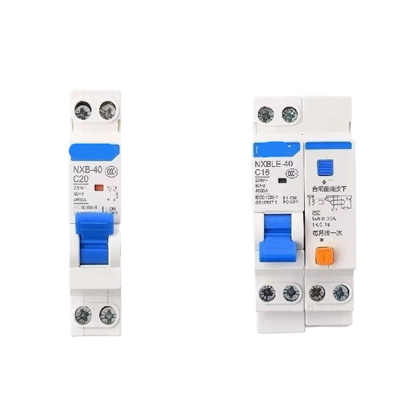 Protector magnetotérmico NXB-40 1P N 32A interruptor automático 230V DPN 2