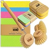 Dish Brushes For Washing Up Bundle | Swedish Dishcloth | Kitchen Washing Up Sponges | Washing Up Brushes For Kitchen | UK Brand