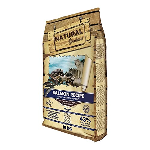 Pienso Natural de SALMÓN Sin Cereales e Hipoalergénico Saco de 10 Kg | ANIMALUJOS Cover