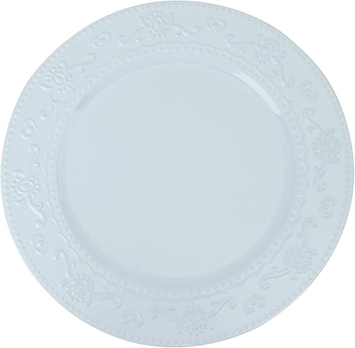 Platos Base de 13 Pulgadas, 6 Piezas Platos Base Redondos para Cena para Bodas, Fiestas, Azul