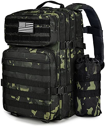 NOOLA Tactical Backpack 42L Military Backpack for Men Women, 3 Day Assault Pack, Molle Army Backpack for Hiking Hunting Camping Travling