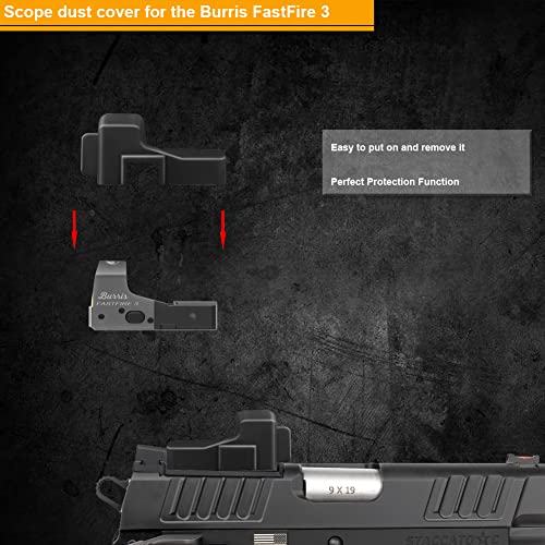 Image of Protective Scope Cover for Burris FastFire 3 Red Dot Soft Red Optics Cover 2 Pack
