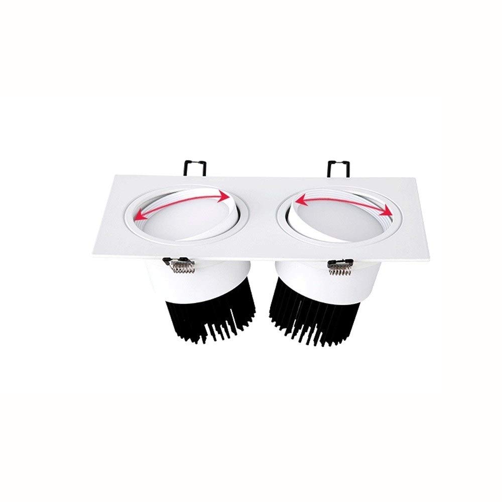 Spot LED encastrable carré 20W pour remplacer un éclairage faiblard