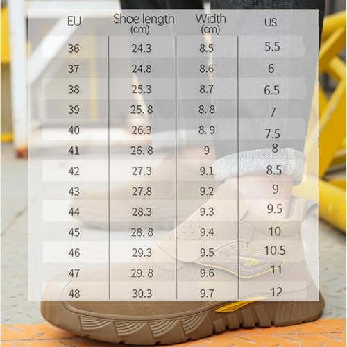 Welding Work Boots, Slip-On Steel Toe Safety Shoes Comfortable and Sturdy Work Boots Puncture Resistant, Men's Shoes3