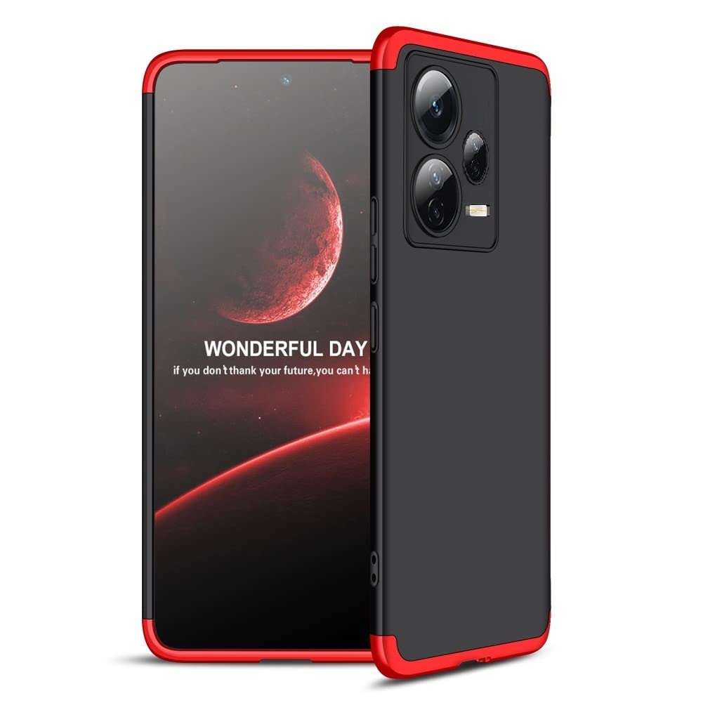 Spazy Case® Redmi Note 12 Pro Plus 5G Cover Case Ull Body 3 in 1 Slim Fit Complete 3D 360 Degree Protection Hybrid Hard Bumper Back Case Cover for Redmi Note 12 Pro Plus 5G -Black & Red (B0BNNKJ59N) Amazon Price History, Amazon Price Tracker