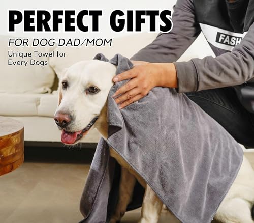 InnoBeta Toalhas para cães de pastor alemão para secagem de cães, pacote com 2, 101 x 60 cm, suprime