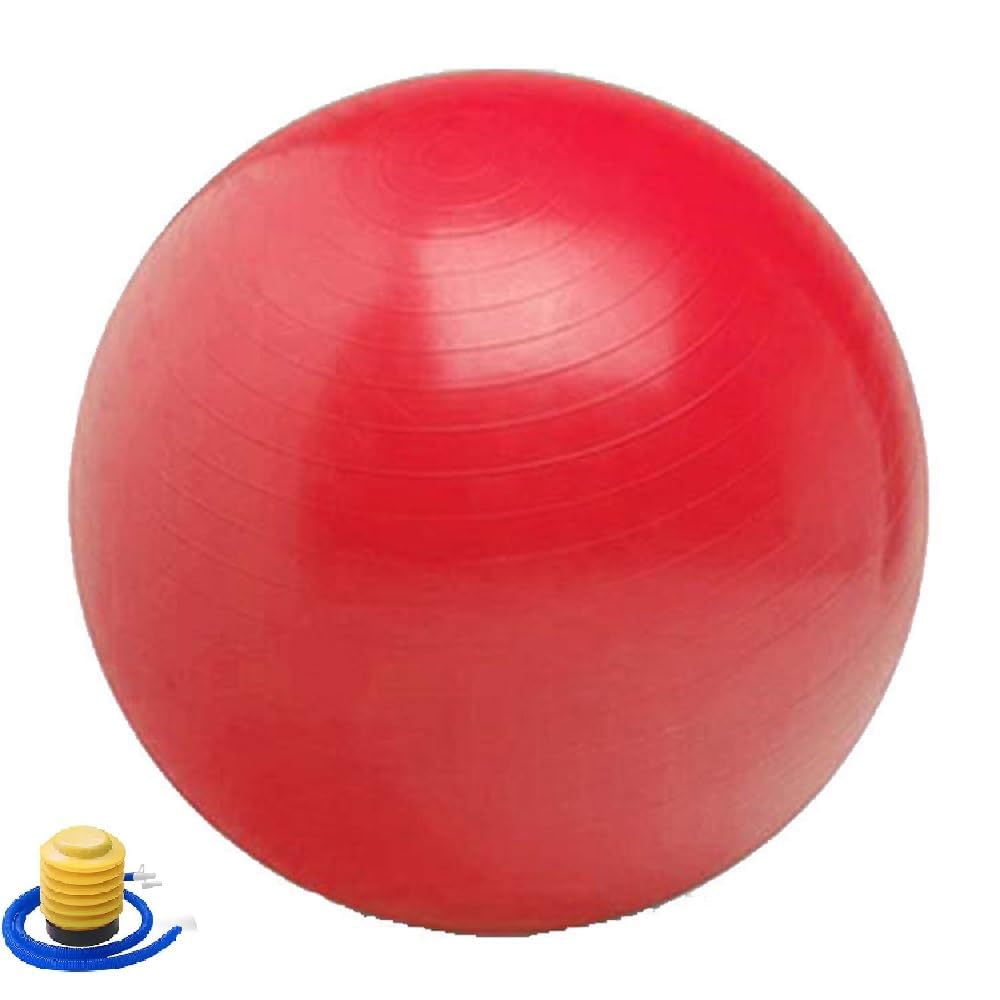 JERN 75 cm Exercise Ball Yoga Ball - Stability Ball Anti-Slip for Pregnancy Birthing, Anti-Burst Workout Ball with Quick Pump, Balance Ball Chair for Office,Home, Gym (Red) (B0CB44M3GS) Amazon Price History, Amazon Price Tracker