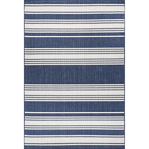 Tapete decorativo azul 4' x 6' miniatura 3