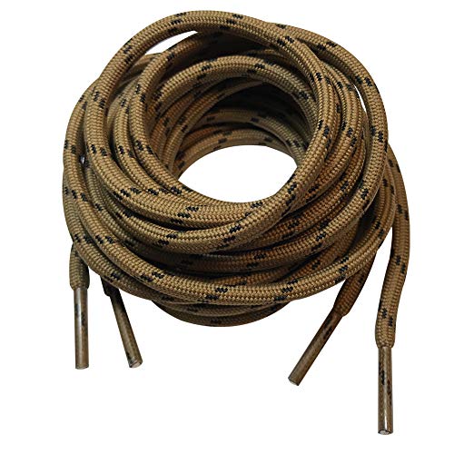 Image of 3 Pairs Heavy Duty Round Boot Laces Shoelaces for Hiking Walking Construction Safety Work Boots Shoes