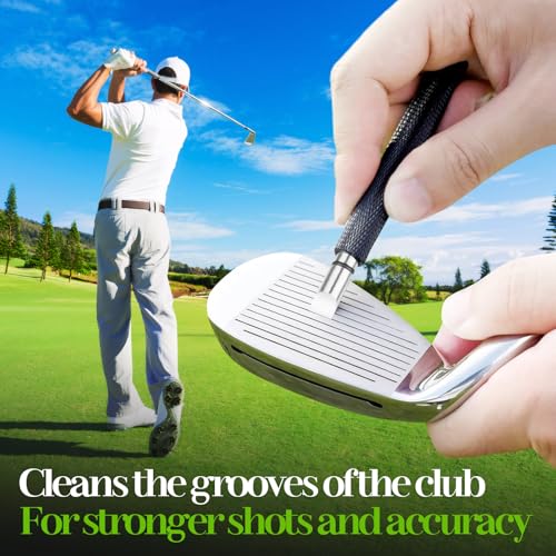 Cepillo limpiador de palos de golf con agua para eliminar barro y limpiar ranuras profundas 3