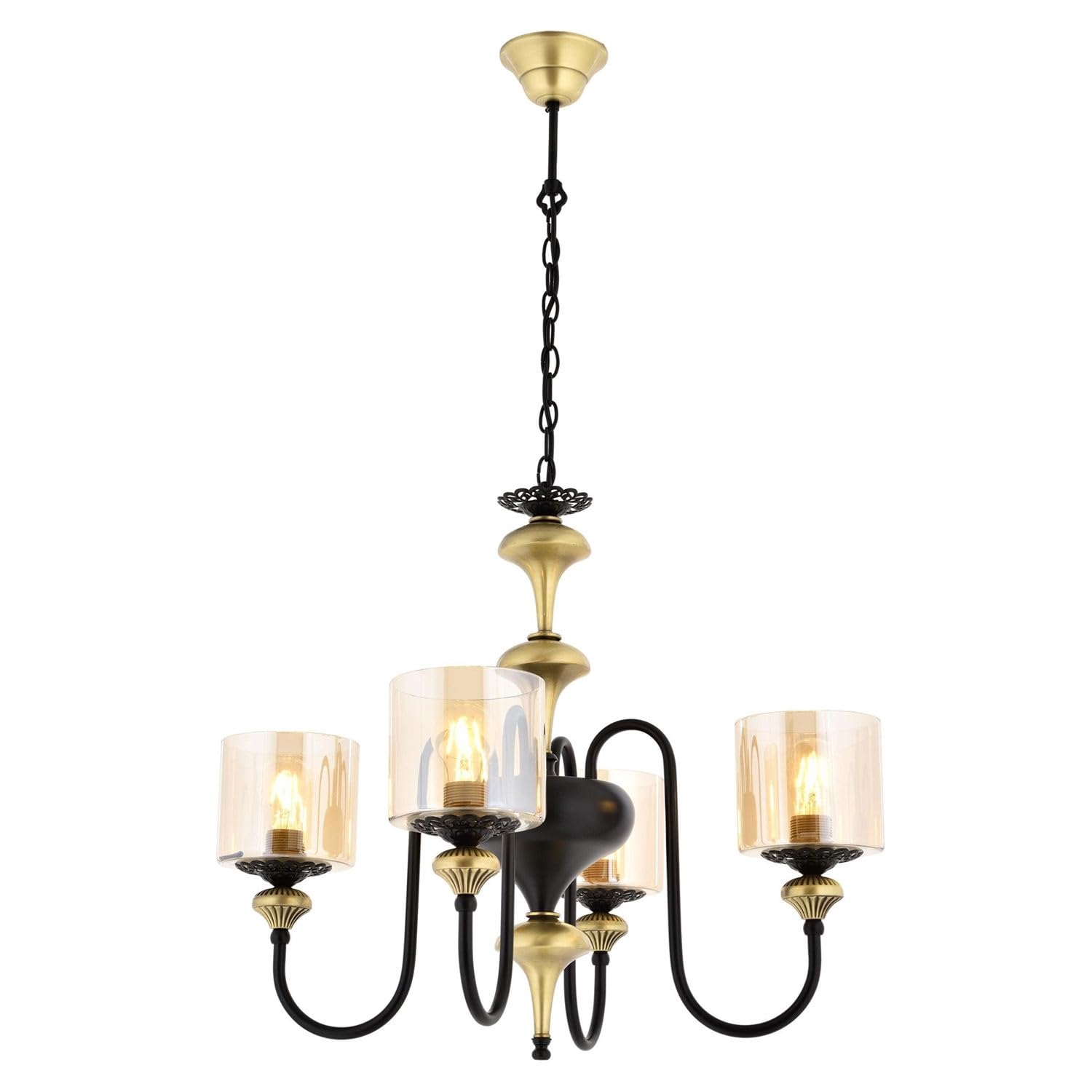 Lustre d'inspiration vintage pour sublimer un salon traditionnel manquant de cachet