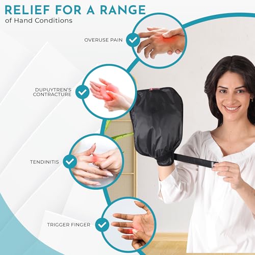 Image of SandPuppy Handcool- Hand Ice Pack for Pain Relief, Reusable Cold Therapy Gloves for Chemotherapy and Neuropathy, Gel Ice Glove for Hands Finger Injuries, Carpal Tunnel, Arthritis, Working Hands. (Pack of 2)