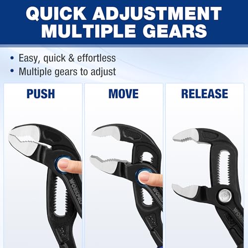 Workpro Groove Joint Pliers, 7 Inch Water Pump Pliers thumb #3