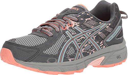 Top 10 Best Forefoot Running Shoes for Superior Comfort 13 ASICS Women's Women's Gel-Venture 6 Running Shoe, Carbon/Mid Grey/Seashell Pink, 8 M US