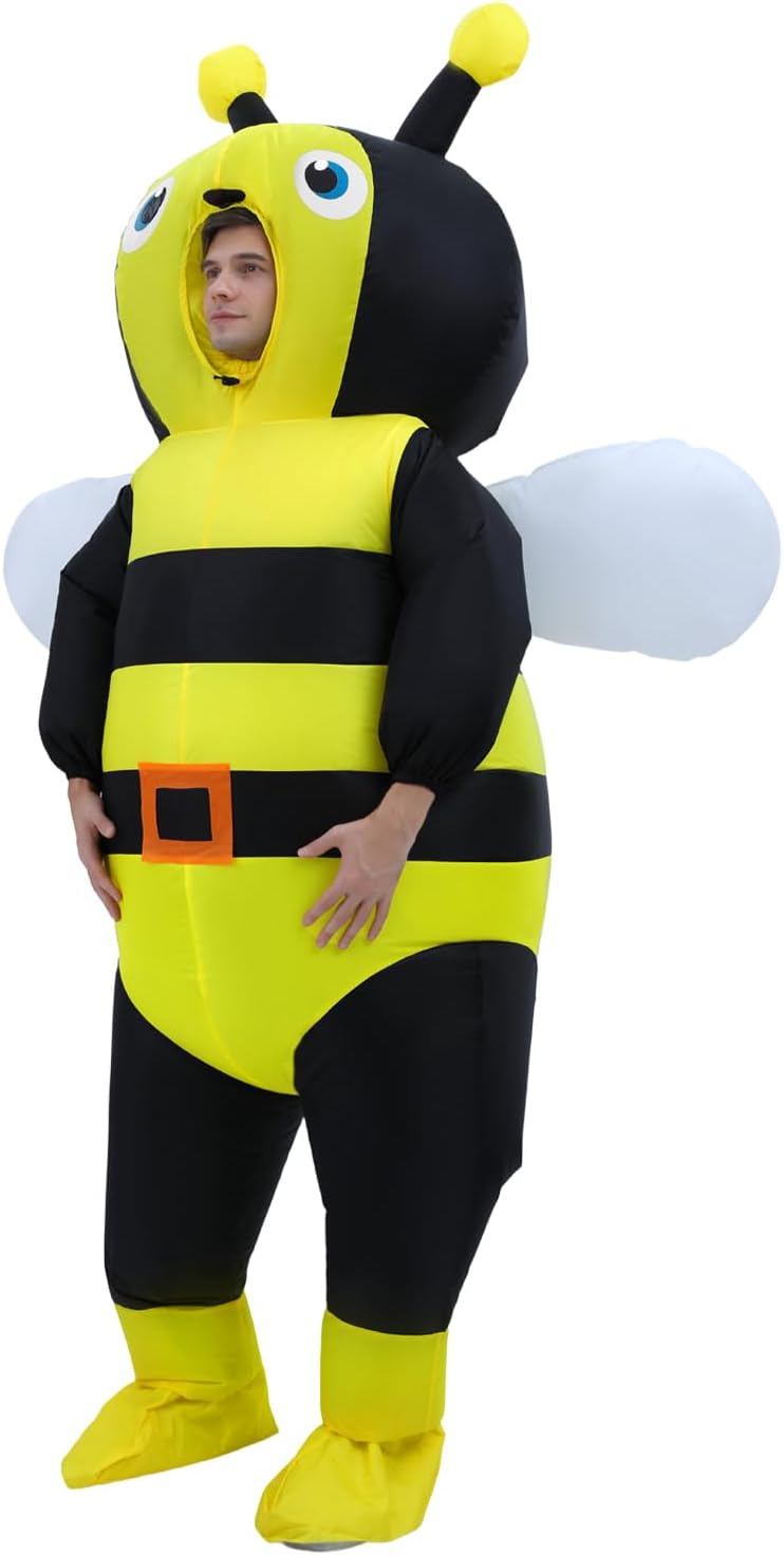 Inflatable Bee Costume Inflatable Blow up Costumes for Adults Inflatable Halloween Costumes Adult for Carnival Fancy Dress Party
