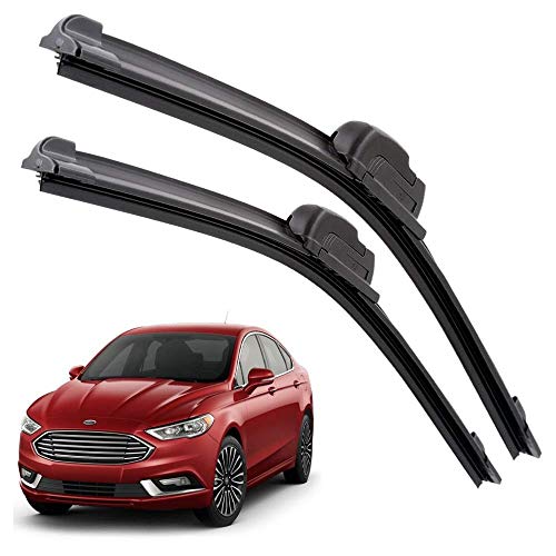 Image of Euro Care Windshield Car Wiper Blades Compatibility With Fusion - Set of 2Pc (D-24,P-18)