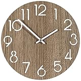 cocinas vintage con isla [Relojes de pared de madera] las esferas de los relojes de pared de madera presentan una combinación única de estilos modernos y naturales. El diseño de las vetas de la madera natural hace que cada reloj de madera sea muy especial y se adapte a cualquier decoración del hogar de estilo moderno o vintage.