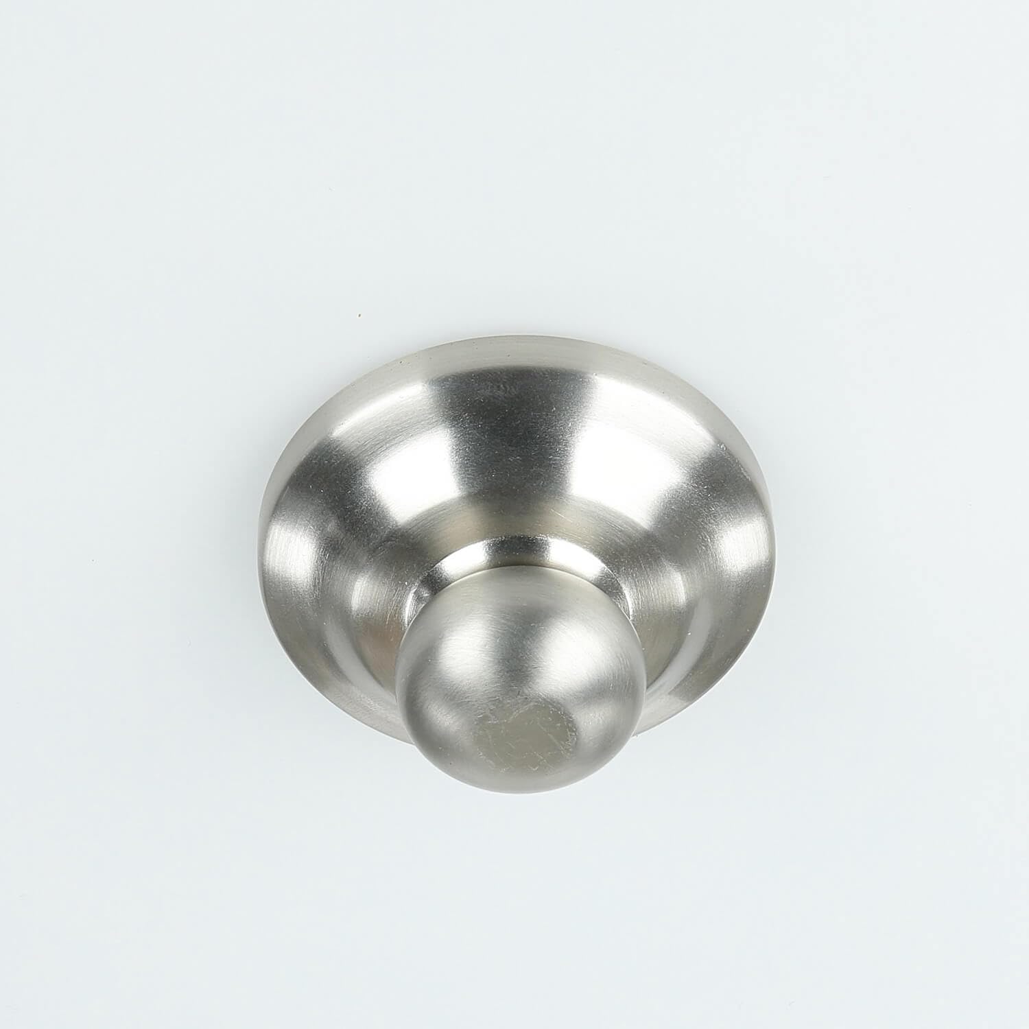 Licht-Erlebnisse Deckenlampe E27 Weiß Nickel Ø37cm Glas Metall Jugendstil Deckenleuchte Wohnzimmer Esszimmer