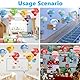 Niuhong 2 Pcs Runde Laterne Lampions Heißluftballon Hängen Kinderzimmer Dekoration Ballon Lampenschirm Papierlaterne Papierlampion Papierlampe Ornament Party Geburtstag Hochzeit Taufe (weiß, 30cm)
