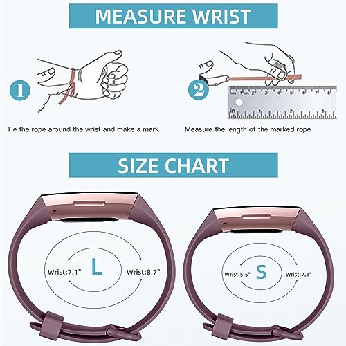 Dirrelo 3 Pack Straps Compatible with Fitbit Charge 3/4 SE for Women and Men Soft Silicone Adjustable Replacement Sport Wristband - Image 4