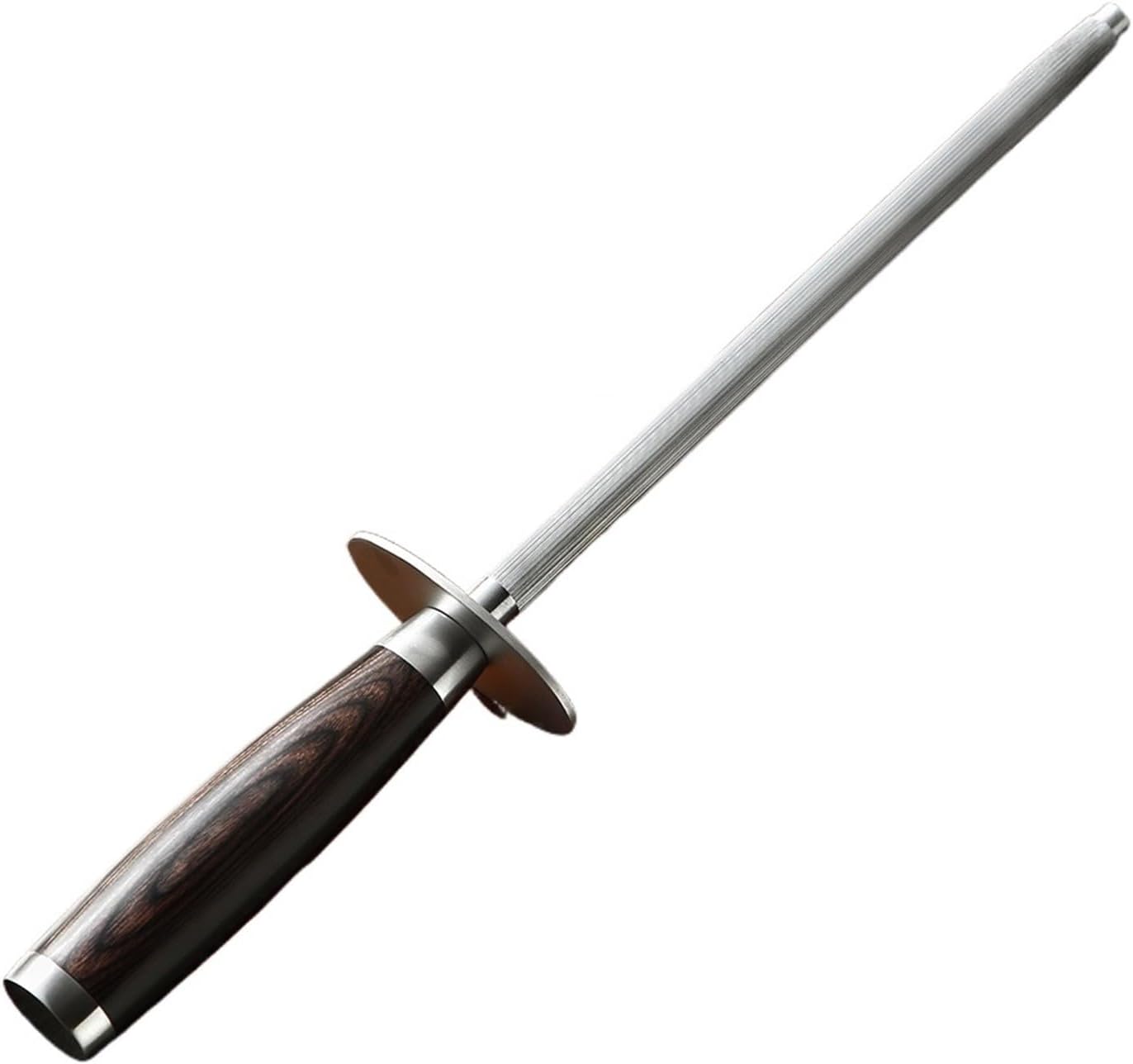 Chef Knife Sharpener Rod High Carbon Sharpening Stick Honing Steel For Kitchen Stainless Knives