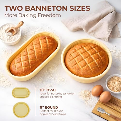 Save 38% on Breadcraft Sourdough Proofing Basket Set