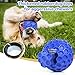 DISSKNIC Indestructible Squeaky Dog Ball, Relieves Anxiety, Cleans Teeth, Interactive Chew Toy for Aggressive Chewers, Dog Toy for Large Breeds, Outdoor Waterproof