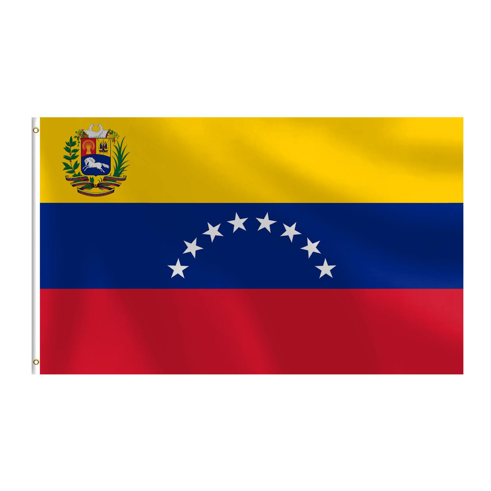 Venezuela Flag 3x5 FT Heavy Duty Venezuelan Flag Double Stitched Vivid Color Fade Proof Outdoor Decor With Brass Grommets(Venezuela)