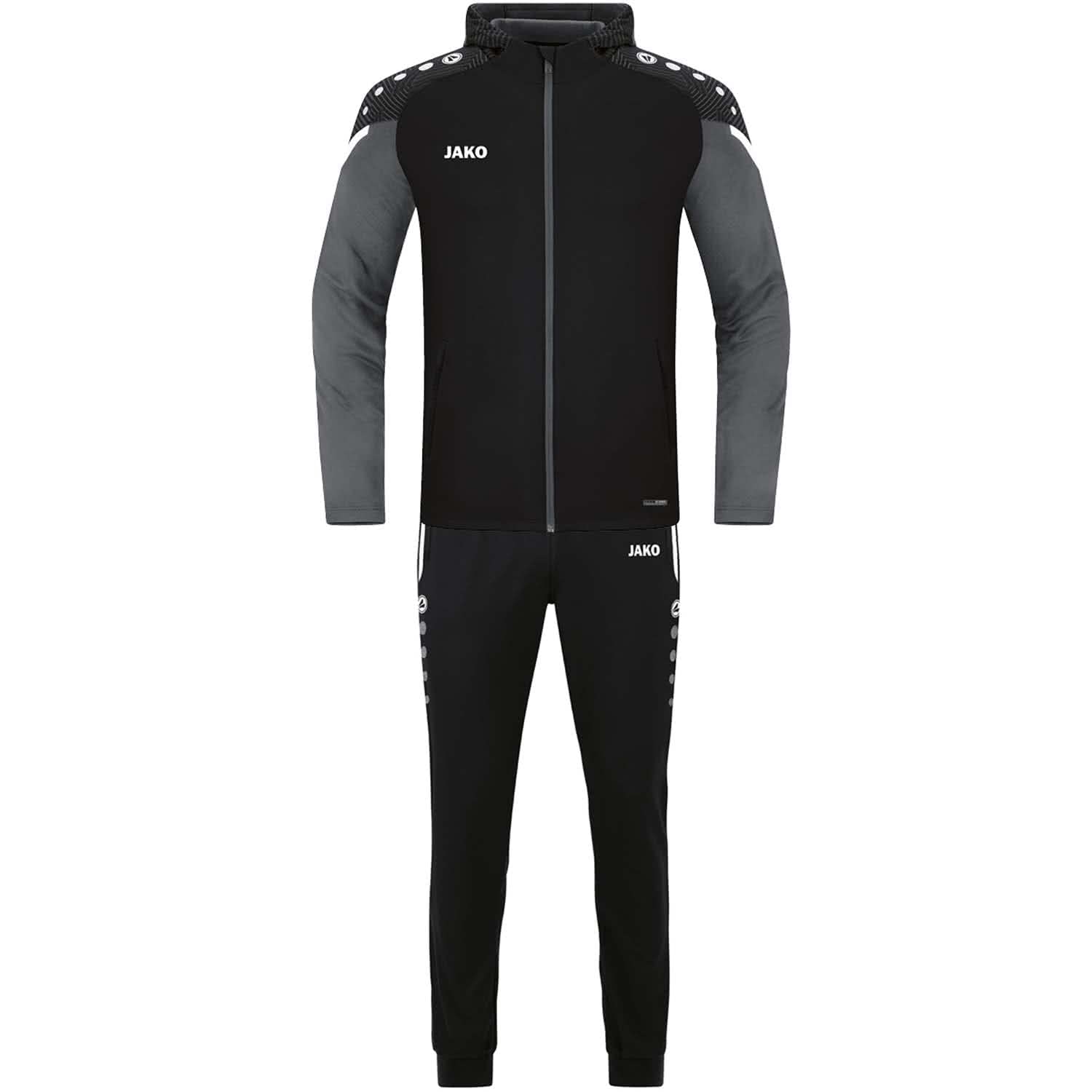 JAKO Chándal para hombre Performance, negro/antracita ligero, talla S