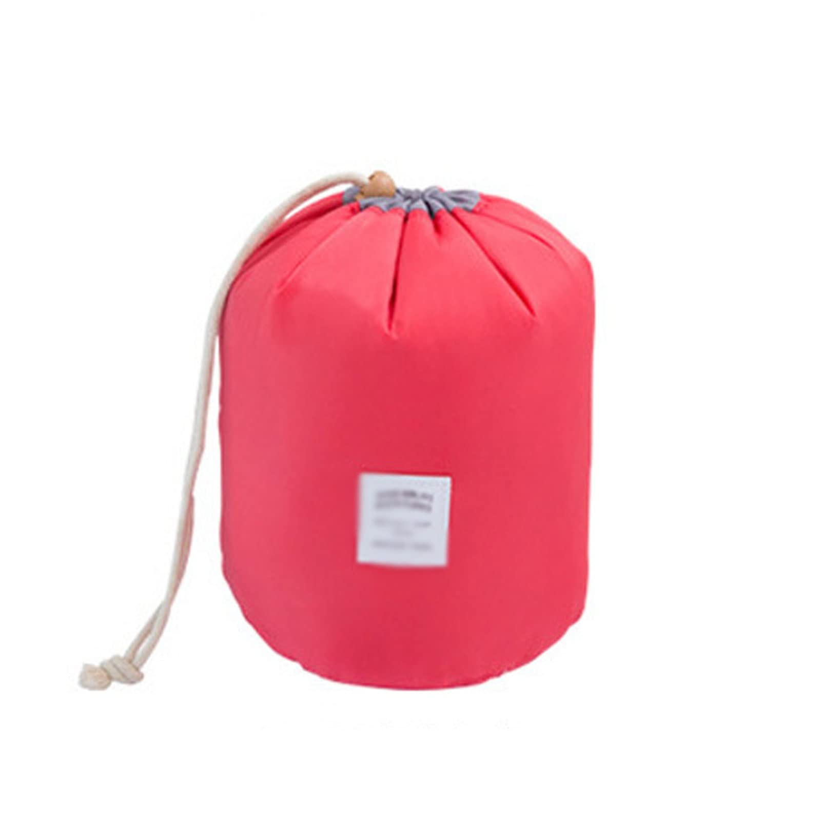 DieffematicHZB Maletin Maquillaje Bolsa cosmética Redonda de Maquillaje Impermeable Organizador de Viajes de Viaje (Color : Red)