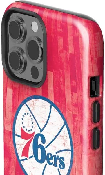 Skinit Impact Phone Case Compatible with iPhone 14 Pro Max - Officially Licensed NBA Philadelphia 76ers Hardwood Classics Design