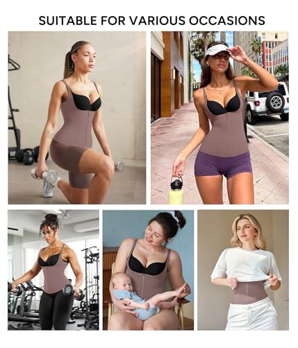 Image of Nebility Waist Trainer for Women Corset Shapewear with Zipper Women's Waist Cincher Tank Top with Adjustable Straps