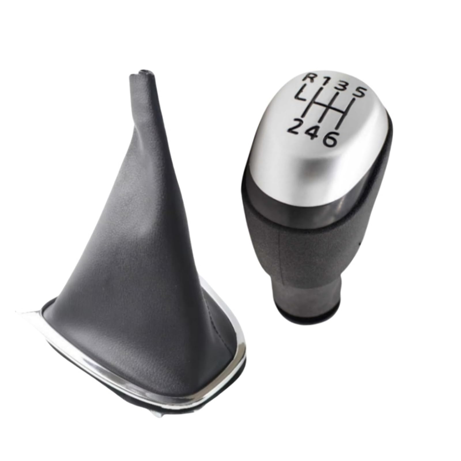 Kunyos B0567-K0741 Sporty Gear Shift Knob For Clio 4 Mk4 Iv 2012-2019 Chrome / Black / Matte