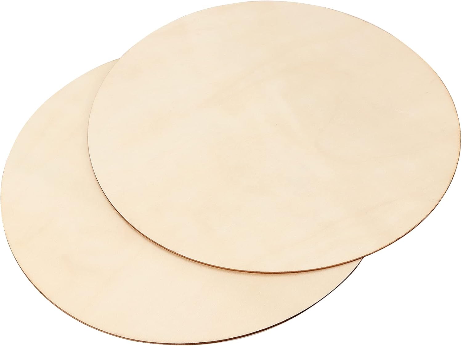 JEUIHAU 40 Packs 10 Inches Wood Rounds, Unfinished Blank Wood Circles, Natural Round Wooden Discs for DIY Crafts, Door Hangers, Home Decors
