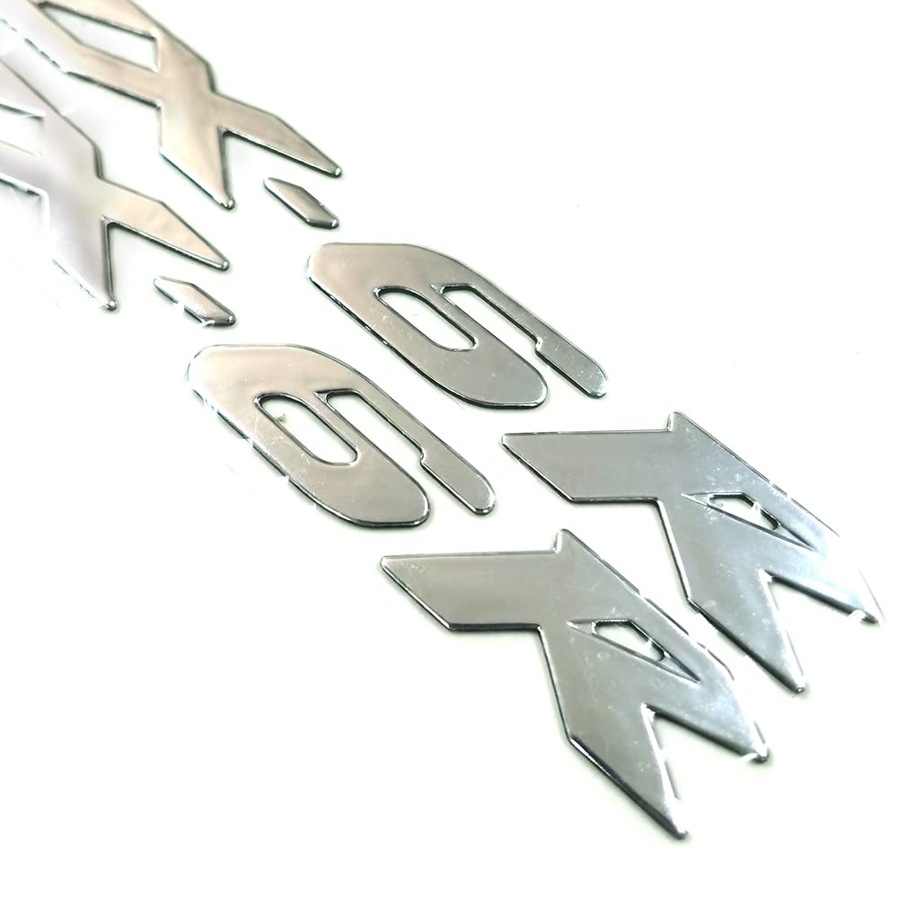 ZXXM Gümüş 3D Logo Amblem Çıkartması Çıkartma Cila Parlak