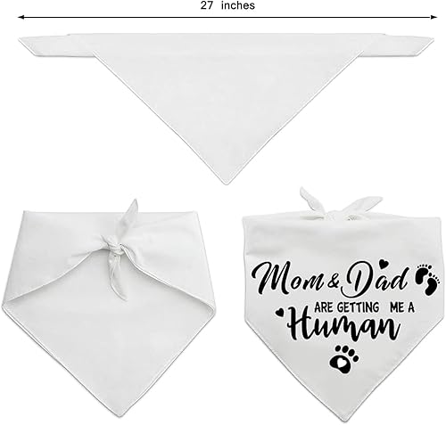 Miniatura 8 de Guess What My Mom is Pregnant, Bandana para perro con anuncio de embarazo, accesorio para fotos de revelación de género, accesorios para decoración