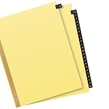 Avery® Pre-Printed A-Z Dividers, 25-Tab, Black Leather, 1 Set – view 7