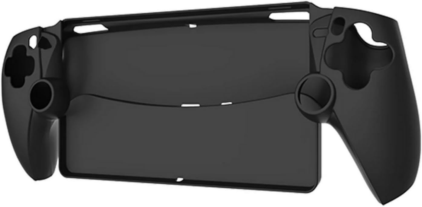 SKEIDO Silicone Case Full Protective Cover Shockproof Game Machine Grip Shell Case Anti-Slip for PlayStation Portal for PS5 Portal (Black)