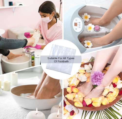 100 Plastic Liners For Large Ionic Detox Foot Tub/Basin (20% Thicker - 15-16 Microns) #TOP5