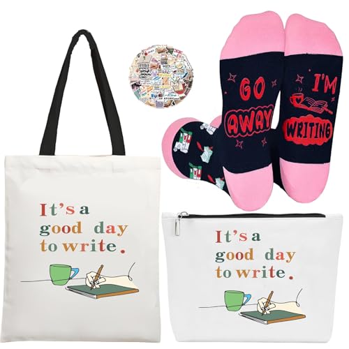 Farmansion Writer Gifts for Women,4pcs Gifts Set for Writing Lovers,Authors Birthday Present with...