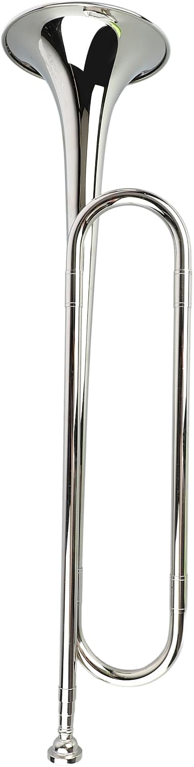 Retro Musical Instrument B Flat Bugle Brass Cavalry Trumpet for Beginner Band Orchestra Durable Construction