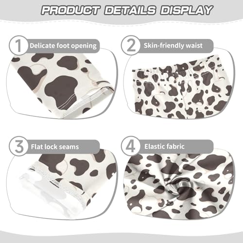 KLL Cow Spot Black and Whitoddler Baby Girl Legging Fashion Full Length Dance Pants Running3