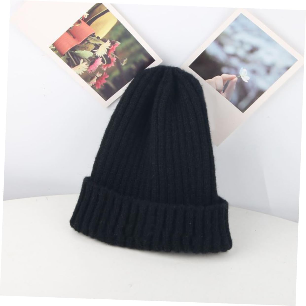 LIFKOME Kids Winter Hat Knitted Creative Woolen Cap Newborn to Size Warm and Adorable Fashion Headwear Black
