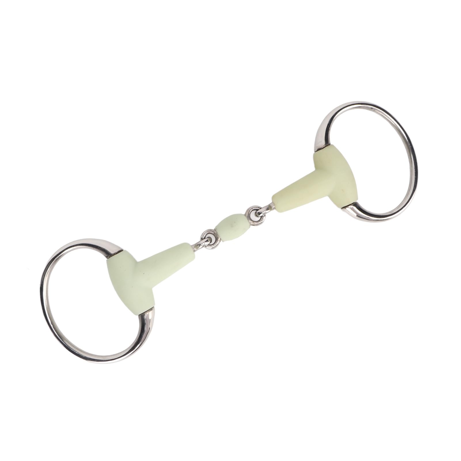 SENECESLI Broca de Caballo Duradera de Acero Inoxidable para Entrenamiento con Sabor a Manzana, Broca de Filete de Goma para Carreras, 1 para la Boca