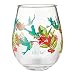 Enesco Designs by Lolita Hummingbird Acrylic Stemless Wine Glasses, Set of 2, 17 oz.