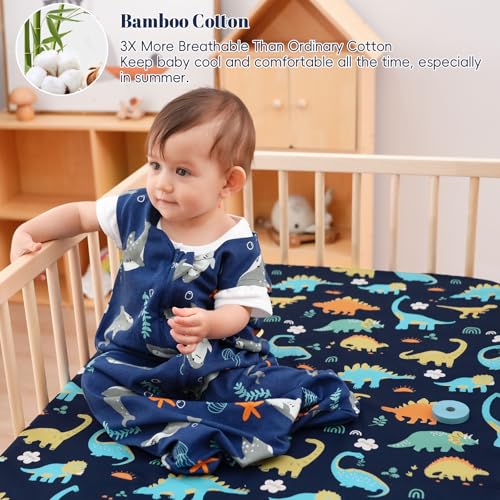 Image of PHF 2 Pack Baby Wearable Blanket 6-12 Months, Rayon Derived from Bamboo, Ultra Soft TOG 0.5 Baby Wearable Blankets with 2-Way Zipper, Medium Size, Shark
