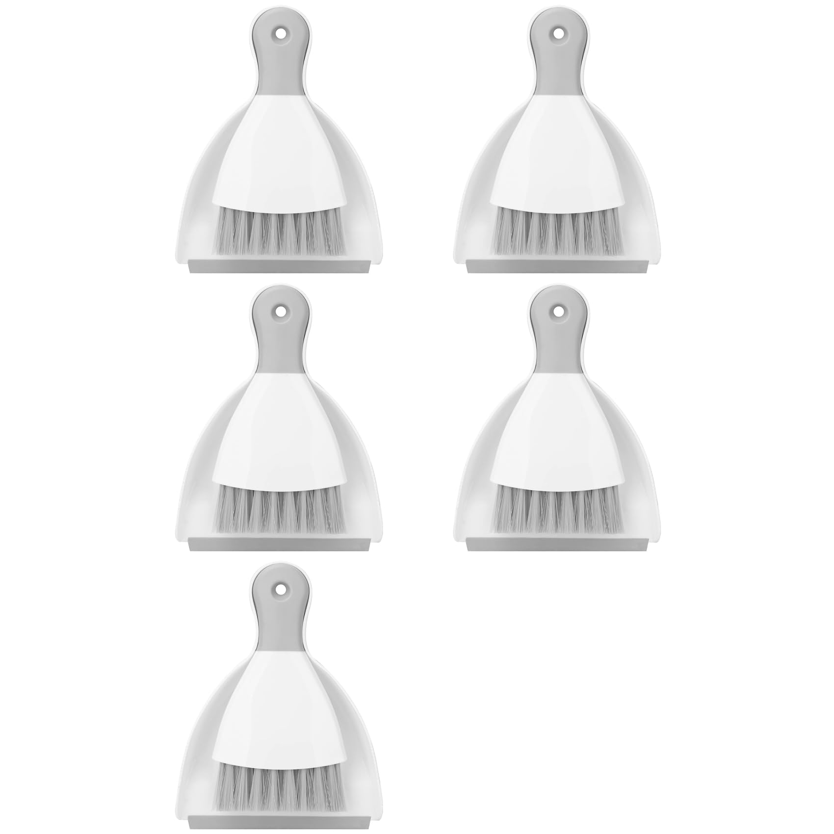 Aundhegrtt 5X Small Broom and Dustpan Set,Mini Handheld Dust Pan with Cleaning Brush Combo for Home, Desktop,Sofa,Keyboard,Sweeping