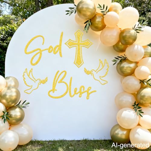 Vinilo decorativo God Bless para primera comunión y bautismo miniatura 3