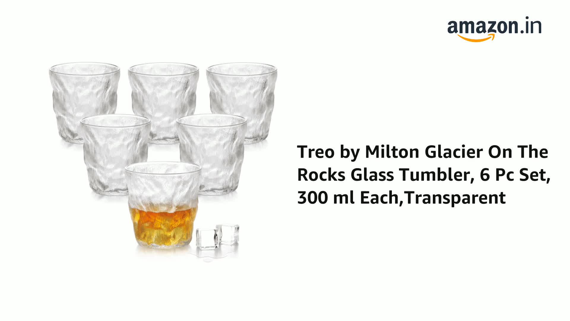 Buy Treo by Milton Glacier On The Rocks Tumblers, Transparent