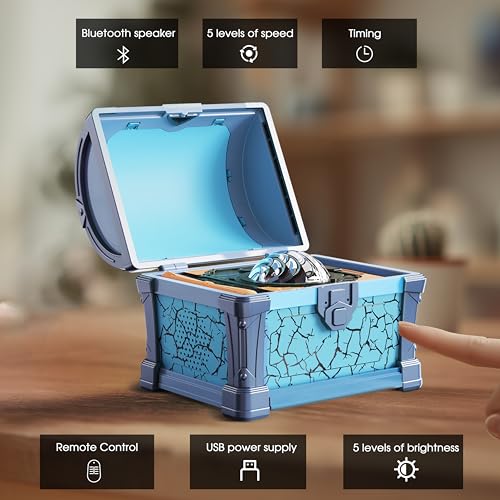 Image of L LOHAS LED Galaxy Projector Night Light, Galaxy & Northern Lights Effect | 8 Colors, Cool Pirate Treasure Nightlight with Timer & Remote Control, for Gifts Kids Boys Girls Bedroom